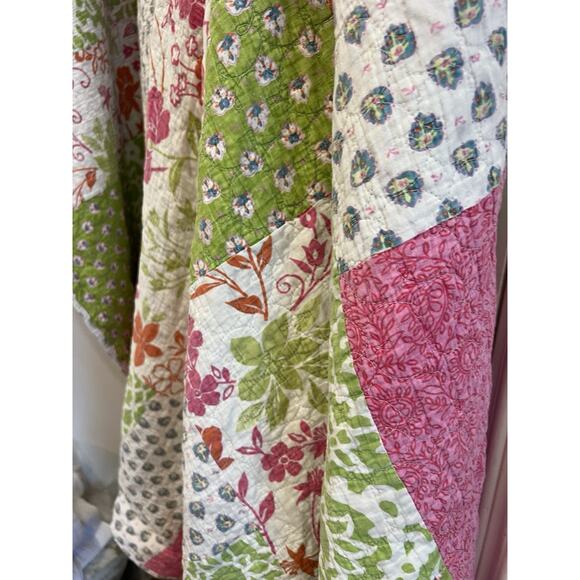 JC Penney Home Collection Quilt King Bedding Reversible Cotton Floral Farmhouse - Picture 8 of 15